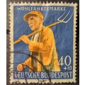 1958 Germany Charity stamp 40+10 Pf, used