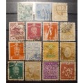 Japan lot of 15 old used stamps