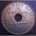 1940 British West Africa 1 Penny KN