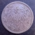 Germany silver 1906A 1/2 Mark