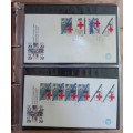 Netherlands lot of 188 FDCs near-complete 1990-1995 + some earlier, in Ideal album