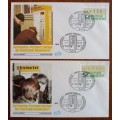 Germany 1982 lot of 6 FDCs automaten vending machine stamps