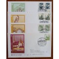 Germany 1991 lot of 4 FDCs self-adhesive stamps 10 to 100 Pf