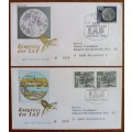 Germany 1990 lot of 4 FDCs IAF Congress - 30 to 100 Pf