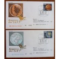 Germany 1990 lot of 4 FDCs IAF Congress - 30 to 100 Pf