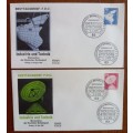 Germany 1975 and 1976 lot of 13 FDCs Industrie und Technik