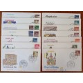 Germany Berlin 1966 and 1967 lot of 14 FDCs