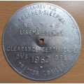 1967 Orange Free State Tractor Trailer licence disk clearance certificate