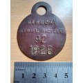 1928 Utrecht bicycle license disk