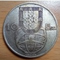 1954 Portugal silver 10 Escudos