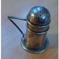 Pretty art deco 1935 small silver salt shaker by Levi & Salaman of Birmingham