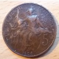 1908 France 5 Centimes