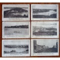 Imperial Tobacco Co of Canada 1910 Canadian views 6 cigarette cards, plain back CV R800