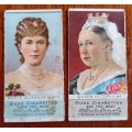 W. Duke Sons & Co. cigarette cards (x2) Rulers, Coat of Arms & Flag, CV R500