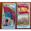 W. Duke Sons & Co. cigarette cards (x2) Flags CV R600