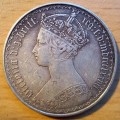 1877 Great Britain silver Florin, rare - price reduced!