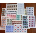 1971 Japan lot of 13 sheets of 20 & 3 sheets of 10, all unused