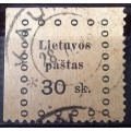 1919 Lithuania 2nd & 3rd Kaunas 20 & 30 SK, used