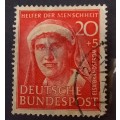 1951 Germany 20 + 5 Pf charity stamp, used