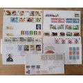 1984 Britain lot of 13 FDCs & 42 MNH stamps, CV$120