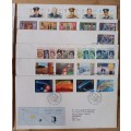 1986 Britain lot of 12 FDCs + 32 MNH stamps, CV$100