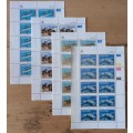 1989 Transkei `Food from the Sea` full set of 4 control blocks of 10