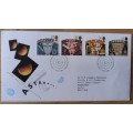 1990 Great Britain Astronomy FDC + 4 MNH blocks of 4
