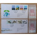 Great Britain 1982 + 1983 lot of 11 FDCs & 59 mint stamps, including Machins, CV$100