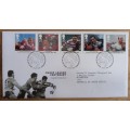 1995 Great Britain Rugby League FDC + 5 MNH blocks of 4