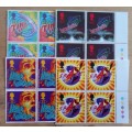 1995 Great Britain Science Fiction FDC + 4 MNH blocks of 4