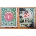 New Zealand 2d 1899 postage due used + 1D used