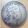 1897 Ethiopia large silver Birr (EE1889)