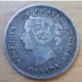 1898 Canada silver 5 cents, low mintage