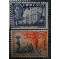 1948  Australia Gold Coast part set of 6 used stamps