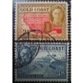 1948  Australia Gold Coast part set of 6 used stamps
