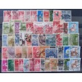 Japan lot of 55 used stamps