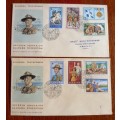 1960 Greece pair of Boy Scouts FDCs