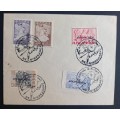 1945 Greece pair of rare Nenikhkamen `we have won` WW2 private covers