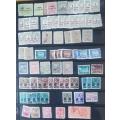 Romania lot of 137 used and MH tax, revenue and charity stamps