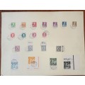 Germany Bavaria Bayern full set of 1920 farewell set of stamps cancelled on large card