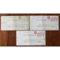 Germany Bavaria Bayern lot of 3 unused postal order cards