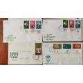 Israel lot of 12 FDCs from the 1950s and 1960s