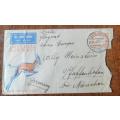 SA Union 1932 Imperial Airways airmail cover Cape Town to Munich, with 1 Shilling 1929 stamp