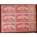 Great Britain 1934 APEX air post exhibition full set of 6 MNH blocks of 6 - very rare