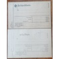 Germany pair of Saargebiet feltpost cards with 4 Sarre Empire overprints 1920