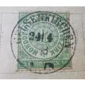 Old Germany North German Postal District coal dispatch card with 1/2 Groschen 1868 stamp