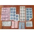 Germany 1920 and 1921 lot of service stamp multiples used