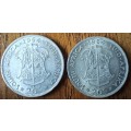 RSA pair of silver 20 cents 1964