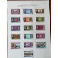 Guernsey 1969 full set of first daily stamps on collector`s page used -  CV$50+