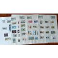 Isle of Man 1990 18 pages of used and MH stamps 1973 to 1994 - CV $150+